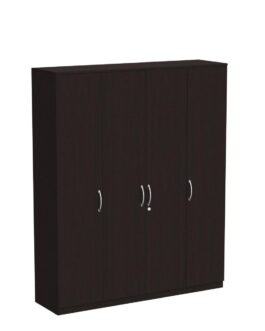 Four Door Wardrobe Without Mirror (Color- Dark Brown)