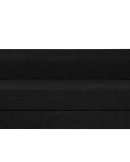 Sofa Com Bed/Fabric Washable Cover with Cushion - Black