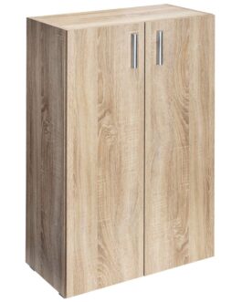 Storage Cabinet Compartments with 2 Doors Oak Cupboard