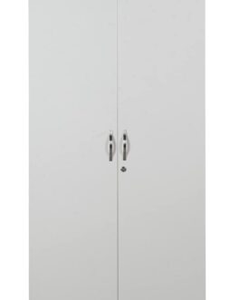 2-Door Engineered Wood Wardrobe White