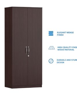 Engineered Wood 2 Door Wardrobe