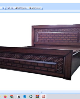 WOODEN DOUBLE BED