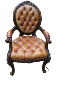 CARVED ARMED CHAIR