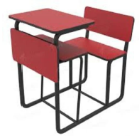 SINGLE SCHOOL DESK & BENCH